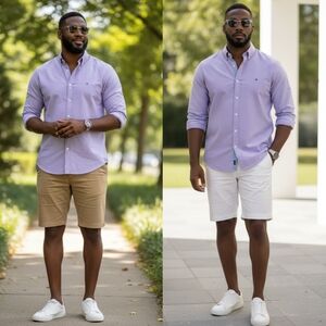 Tommy Hilfiger Lavender Button-Down Shirt